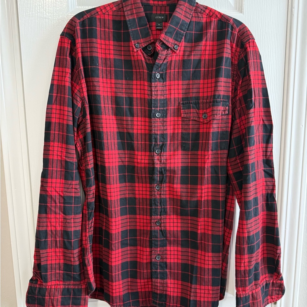 J. Crew Brushed Twill Lightweight Flannel